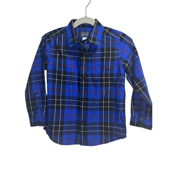 The Children's Place Plaid Long Sleeve Button Down size 4T - Picture 1 of 6
